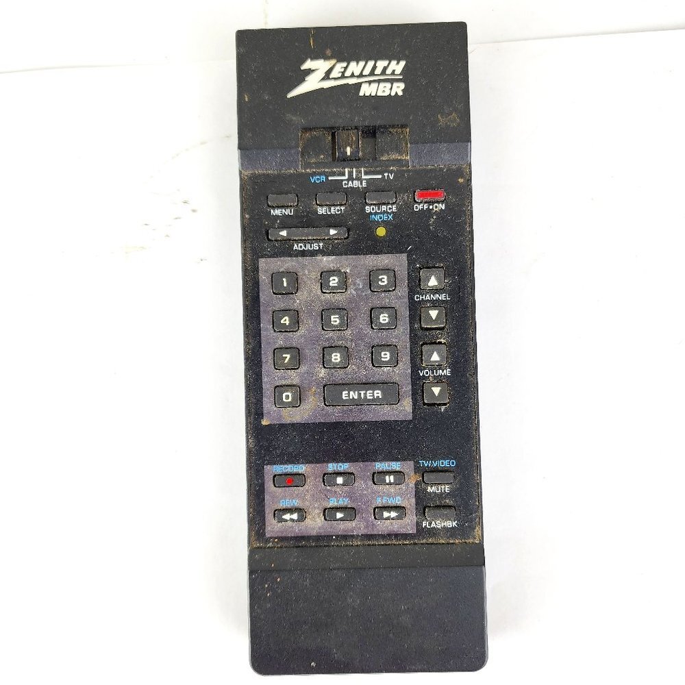 Zenith MBR Remote Control VCR Cable TV